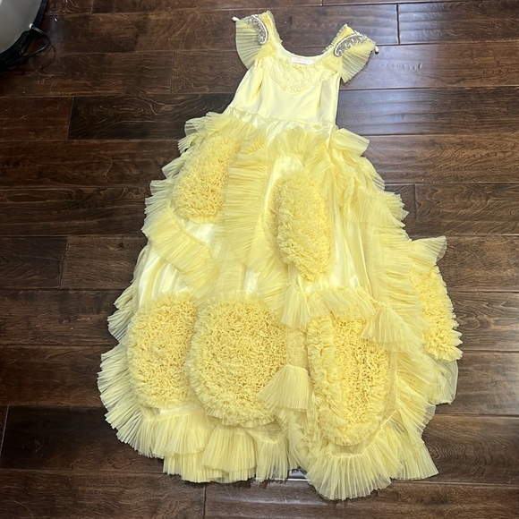 Dollcake Fairy Tale Yellow "Beauty" Frock 8 - Picture 4 of 6